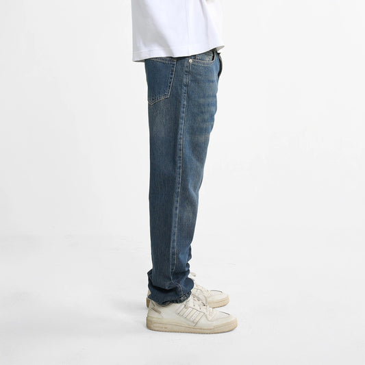 Dark Blue - Wide Fit Denim