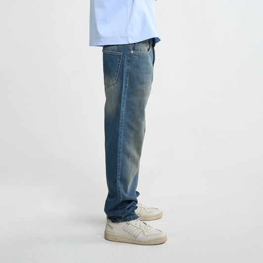 Dirty olive - Wide Fit Denim